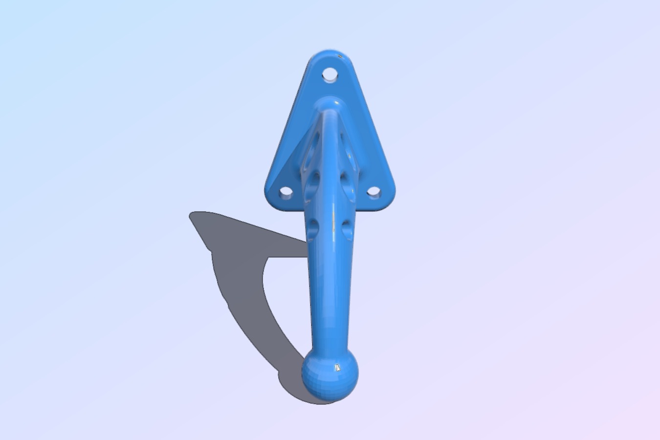 Coat Hanger. Wall Mount. Single hook