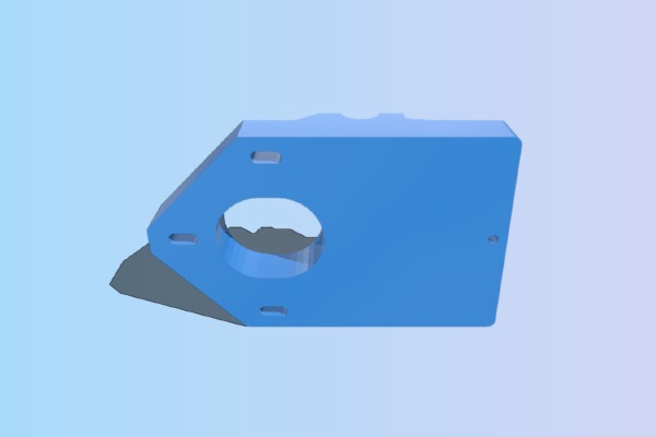 Longer X motor support | RepRapPro Tricolour Mendel | 3d print model