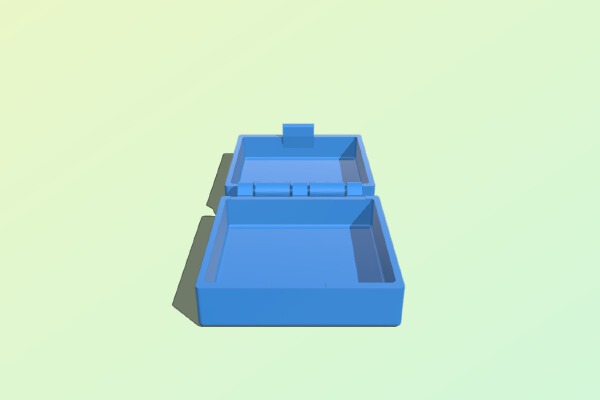 Print in Place - Click Box with Hinge & Latch | 3d print model
