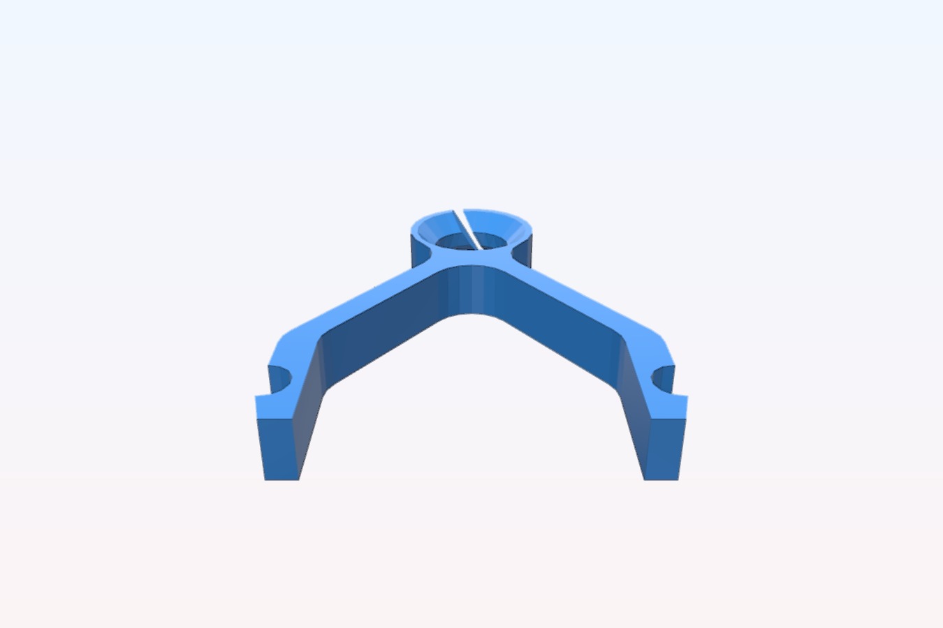 Snap-In Mendel Filament Guide, with diagonal slot