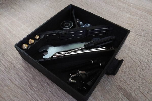 Ender 3 Double Drawer lower tray with storage for nozzles and needles | 3d print model