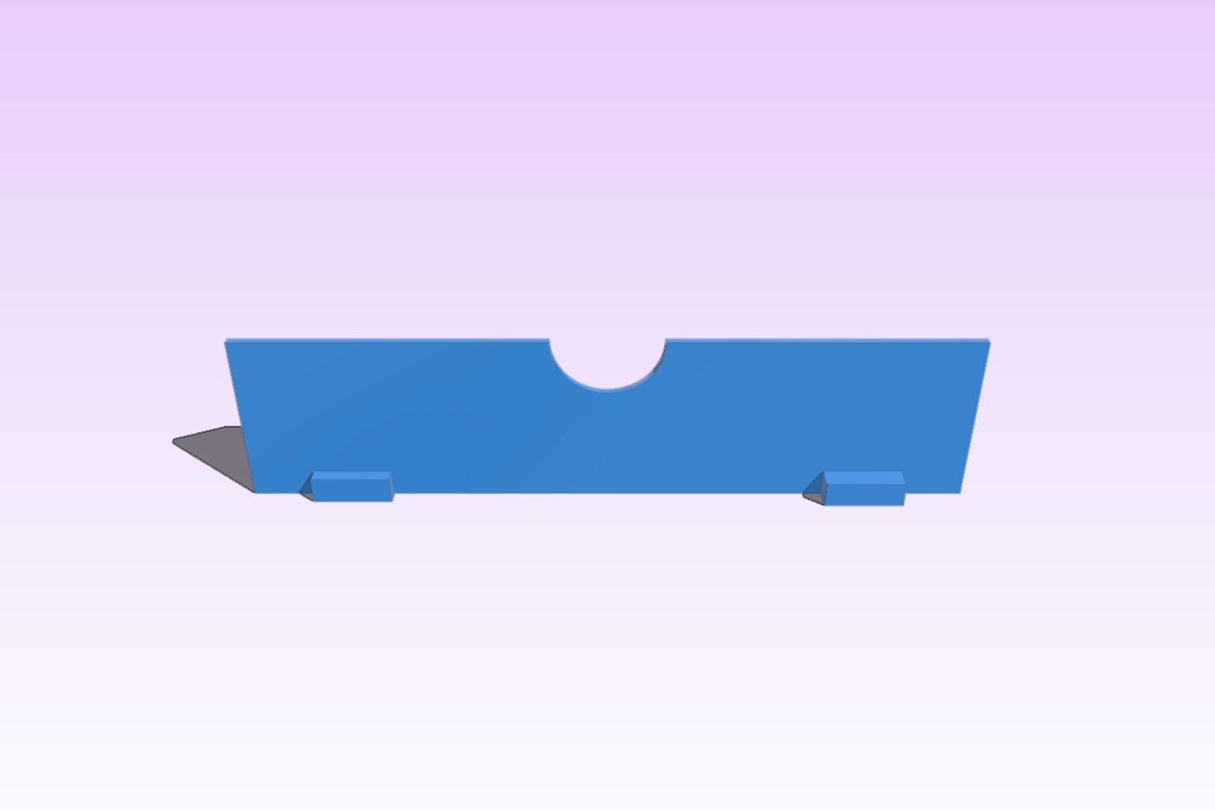 Simplified bracket for Active Cooling Fan Duct - FlashForge (Slightly Angled)