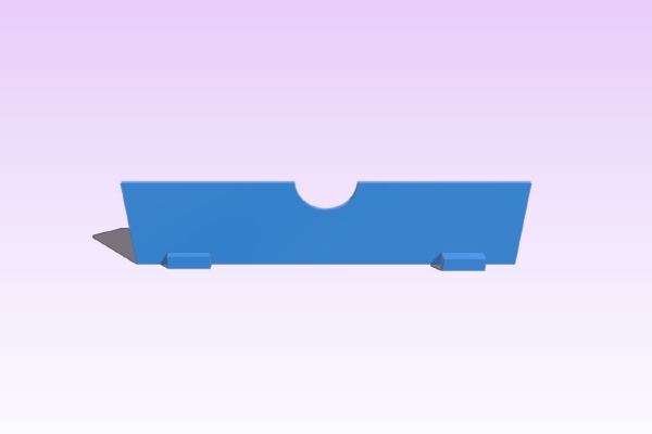 Simplified bracket for Active Cooling Fan Duct - FlashForge (Slightly Angled) | 3d print model