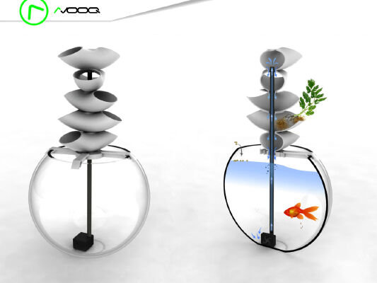 Cascaqua | Cascading Aquaponics System | 3d print model