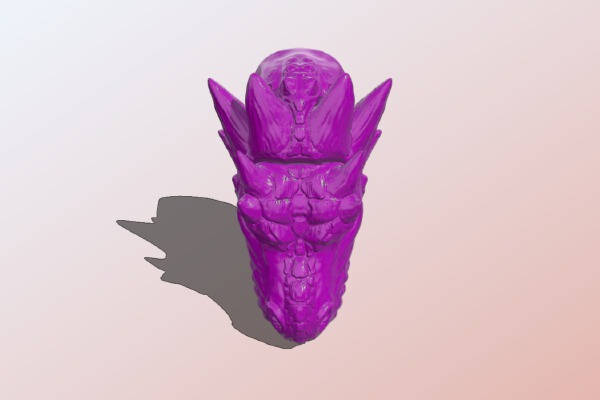 Incense stick burner – Dragon head | 3d print model