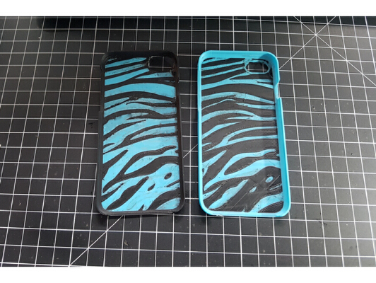 Iphone 7 Case - Tiger Stripes Dual Extrusion | 3d print model
