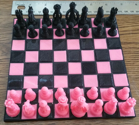 Simple chessboard | 3d print model