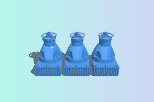 Industrial Valves terrain bits | 3d print model