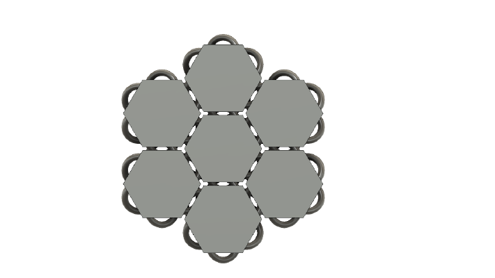 Hexagon Chainmail | 3d print model