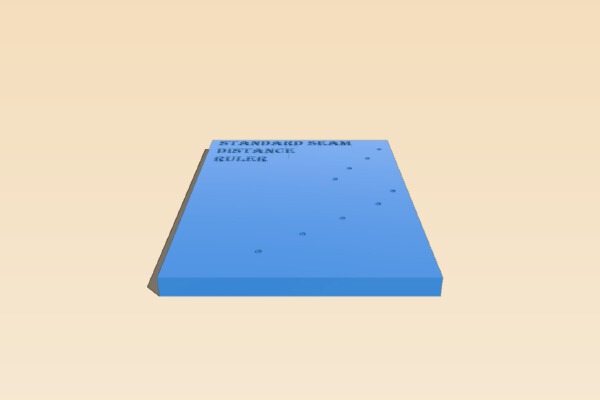 Sewing Distance Ruler Laser cut and 3d print | 3d print model