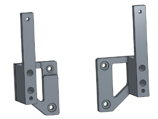 Power Supply Holder for Micromake D1 (4cm gap) | 3d print model