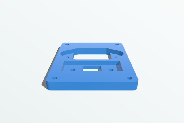 Kossel Clear USB & Power (IEC) Receptacle Mount | 3d print model