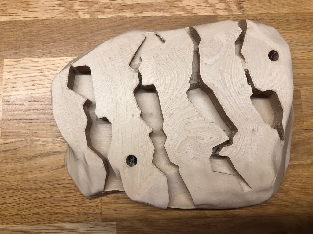 Climbing boulder keychain holder!