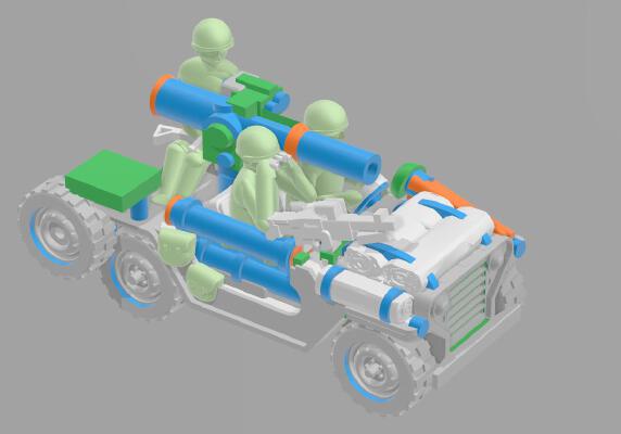 Djapas Orev (IDF M151 with TOW) | 3d print model