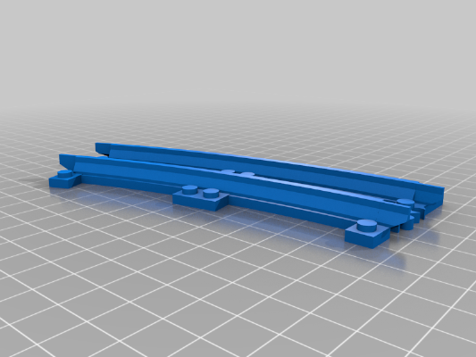 Kazi narrow gauge tracks (with Lego narrow gauge adapters) | 3d print model