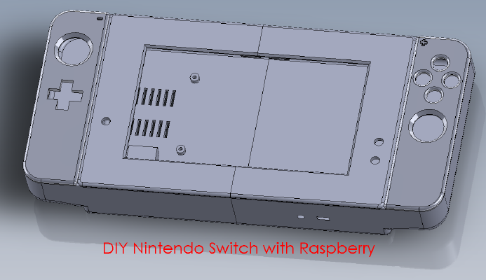 DIY Nintendo Switch with Raspberry pi B | 3d print model