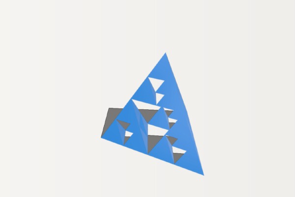 tetra sierpinsky 2 levels | 3d print model