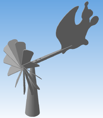 Wind vane "Squirrel" | 3d print model