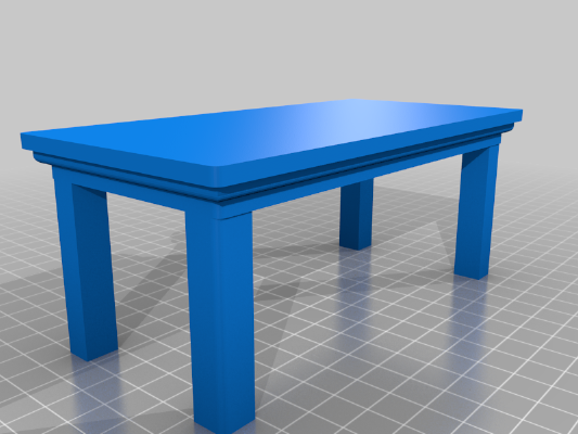 Dolls House Basic Table 1_12th Scale | 3d print model