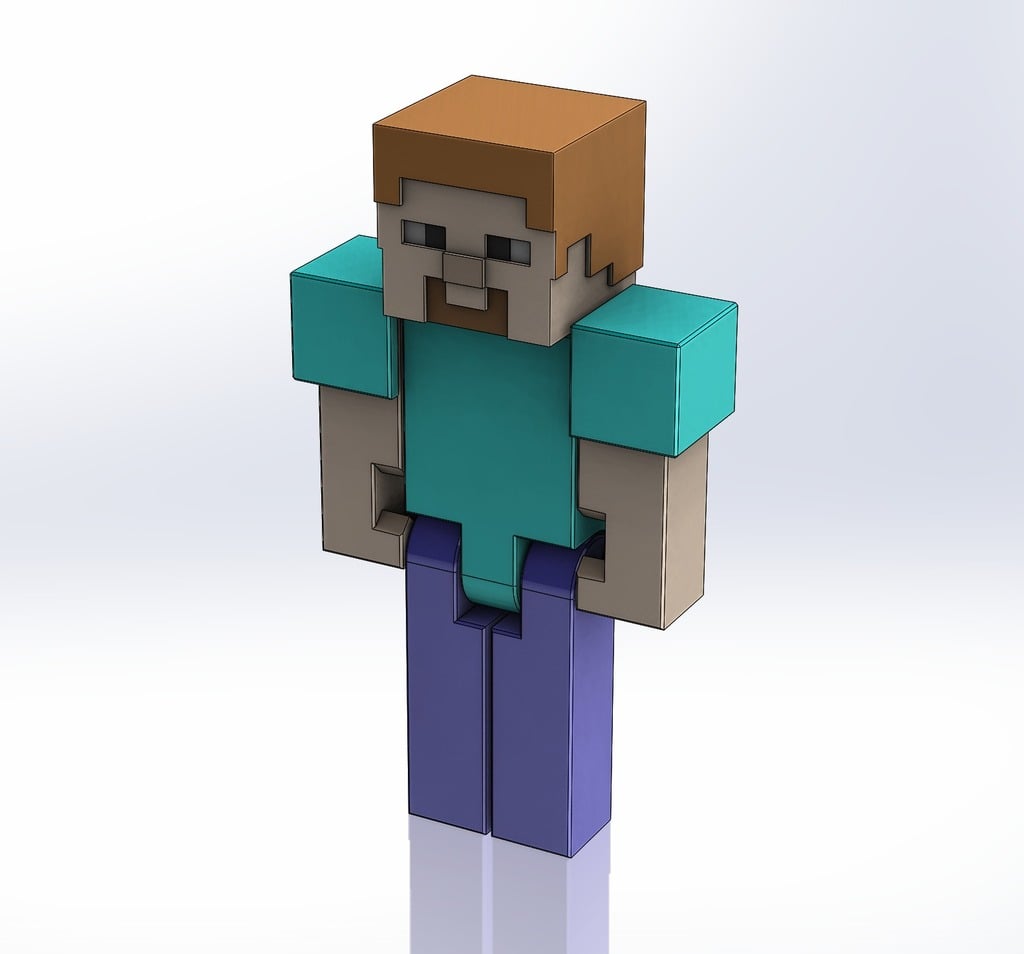 Minecraft Steve (with perfect joints)