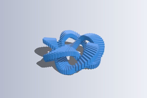 Five turn cubist torus | 3d print model