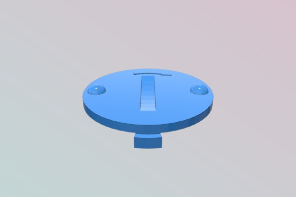 CR2032 battery cover | 3d print model