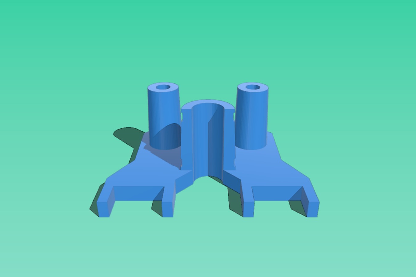 Flange Plate for Dual Extruders