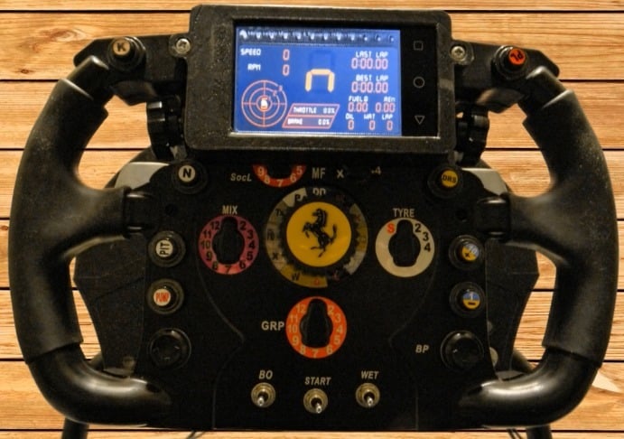 Dashboard Smartphone Cover for Thrustmaster F1 Wheel