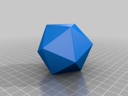 Blank D20 | 3d print model