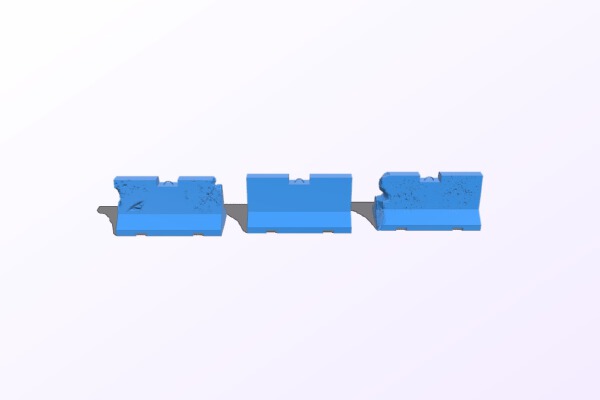 Concrete Barricades | 3d print model