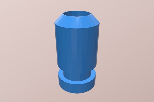 J-Adaptor To Pneufit 1_8" | 3d print model
