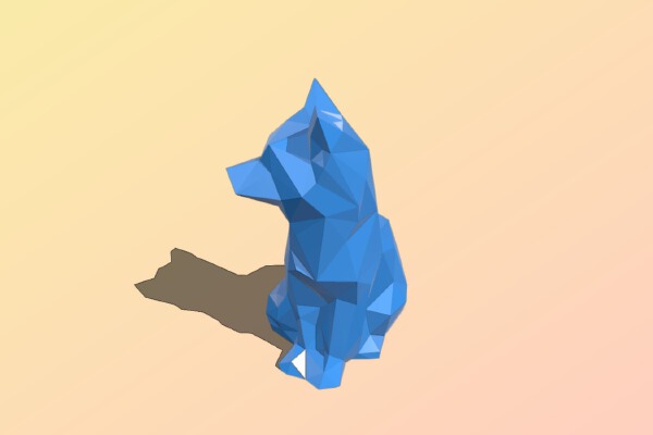 Low Poly Fox | 3d print model