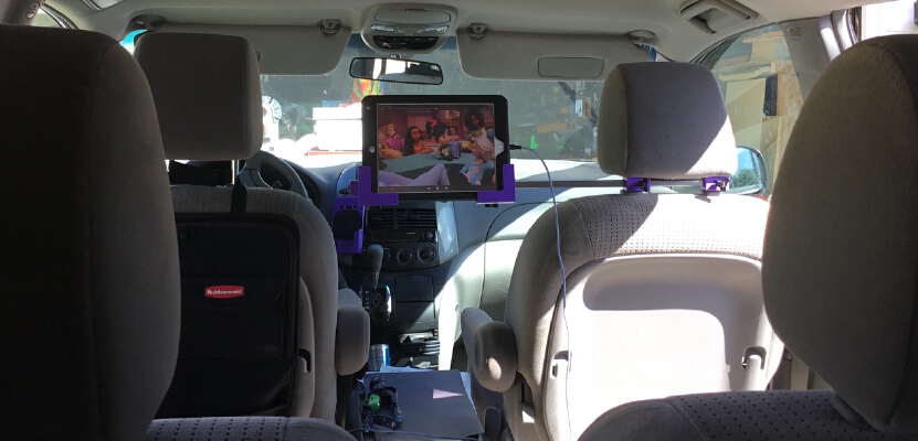 Fair-Share Headrest iPad Holder | 3d print model