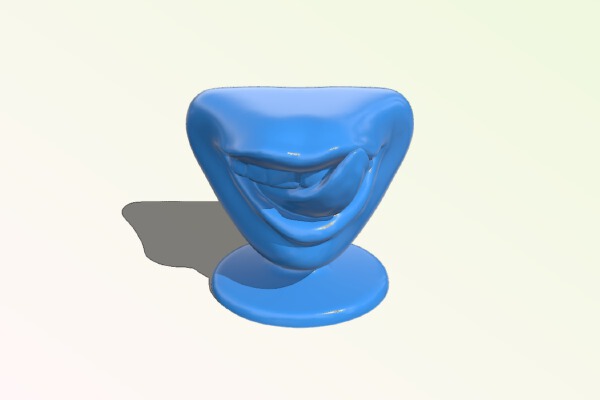Human Licking Lips | 3d print model