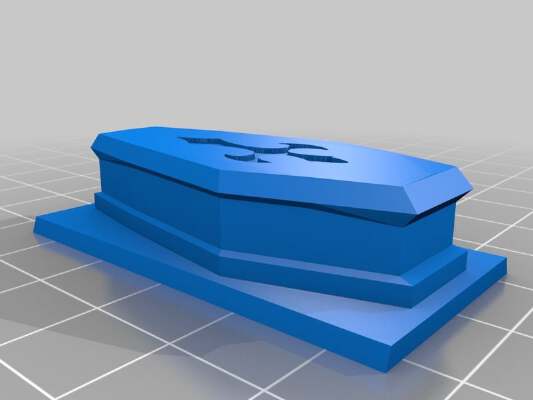 DnD Castle Ravenloft - Coffin | 3d print model