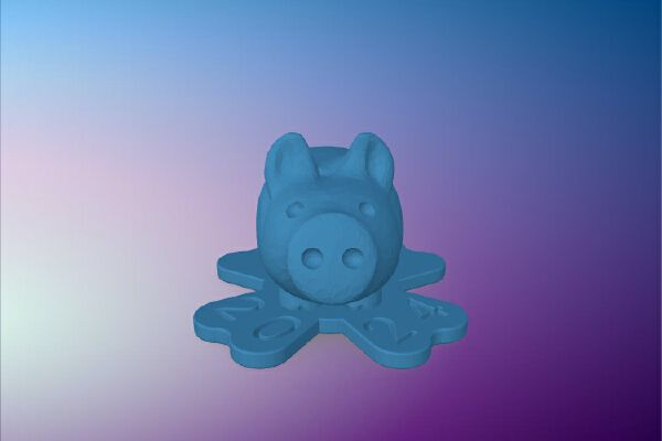 Lucky Charm of pig | 3d print model