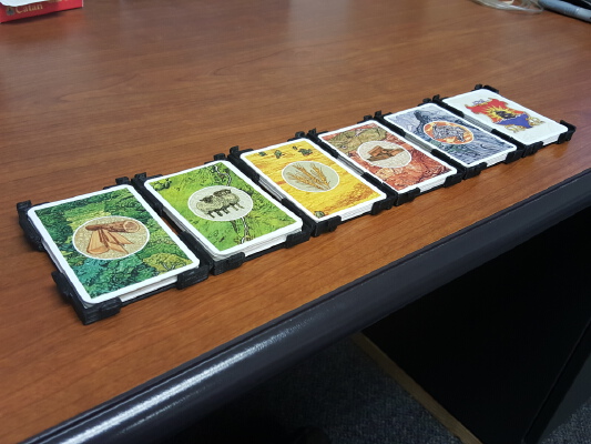 Catan Card Tray_Holder Snapable & Stackable | 3d print model