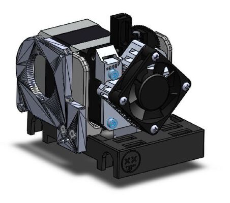 QIDI X-One E3D Titan Areo Volcano Extruder Upgrade | 3d print model