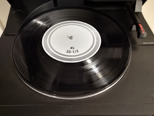Strobe disc for turntable speed checking | 3d print model