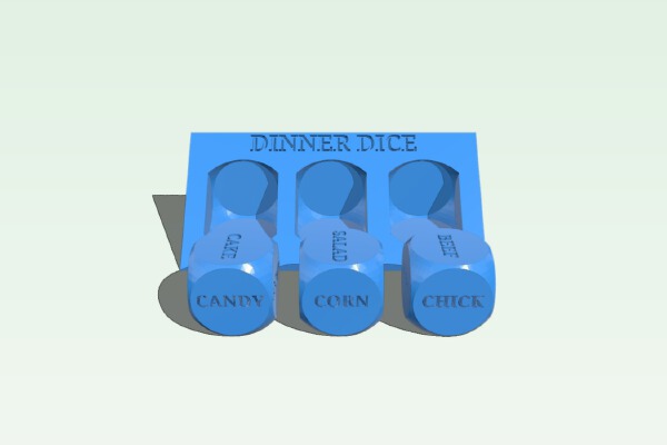 Ultimate Dinner Dice | 3d print model
