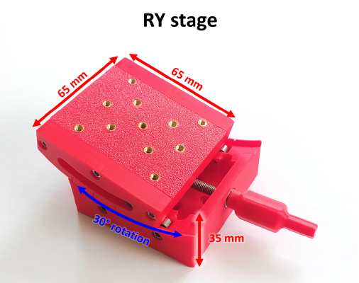 Printed goniometric stage | 3d print model