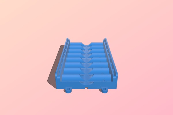 My Customized Battery box for 8 AA cells | 3d print model