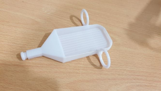 Diamond painting hand held drill tray with finger holds | 3d print model