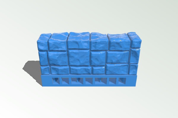 Mayan OpenLOCK A-low-wall | 3d print model