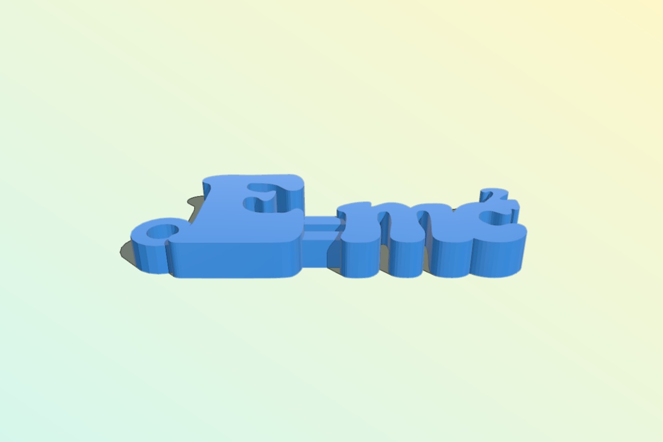 Novelty Equation Key Tag