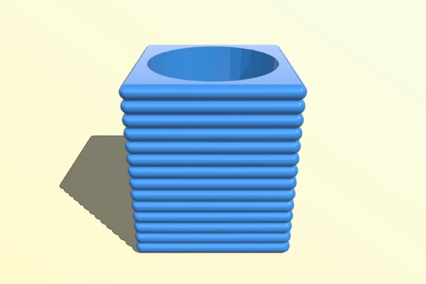 Layered LED Candle Holder | 3d print model