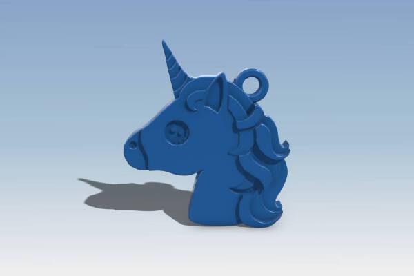 Unicorn Keychain | 3d print model