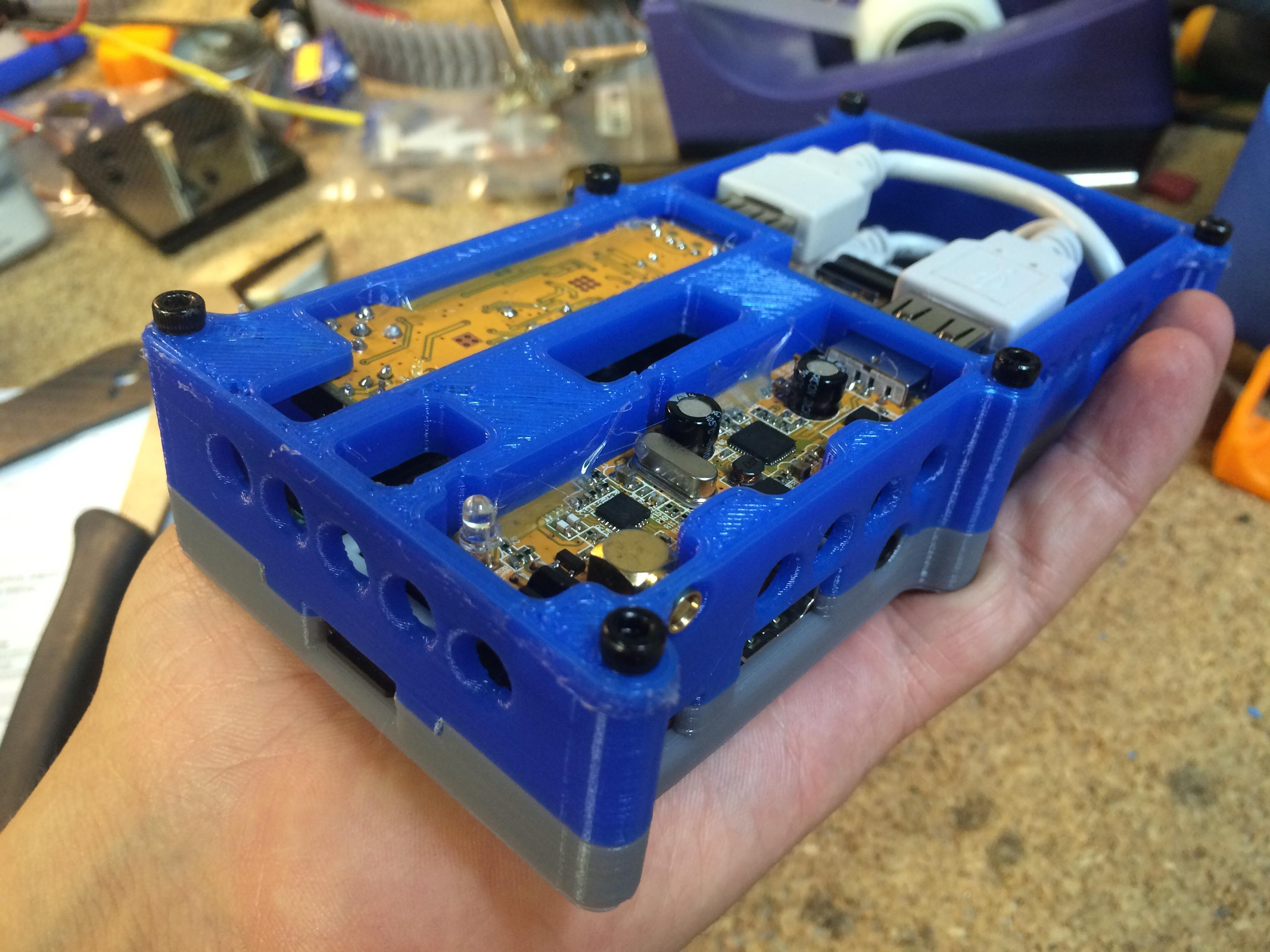 Stratux ADS-B Raspberry Pi case. (Dual RTL-SDR_AHRS )