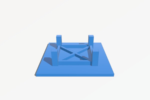 Simple Mini D&D Square Table | 3d print model