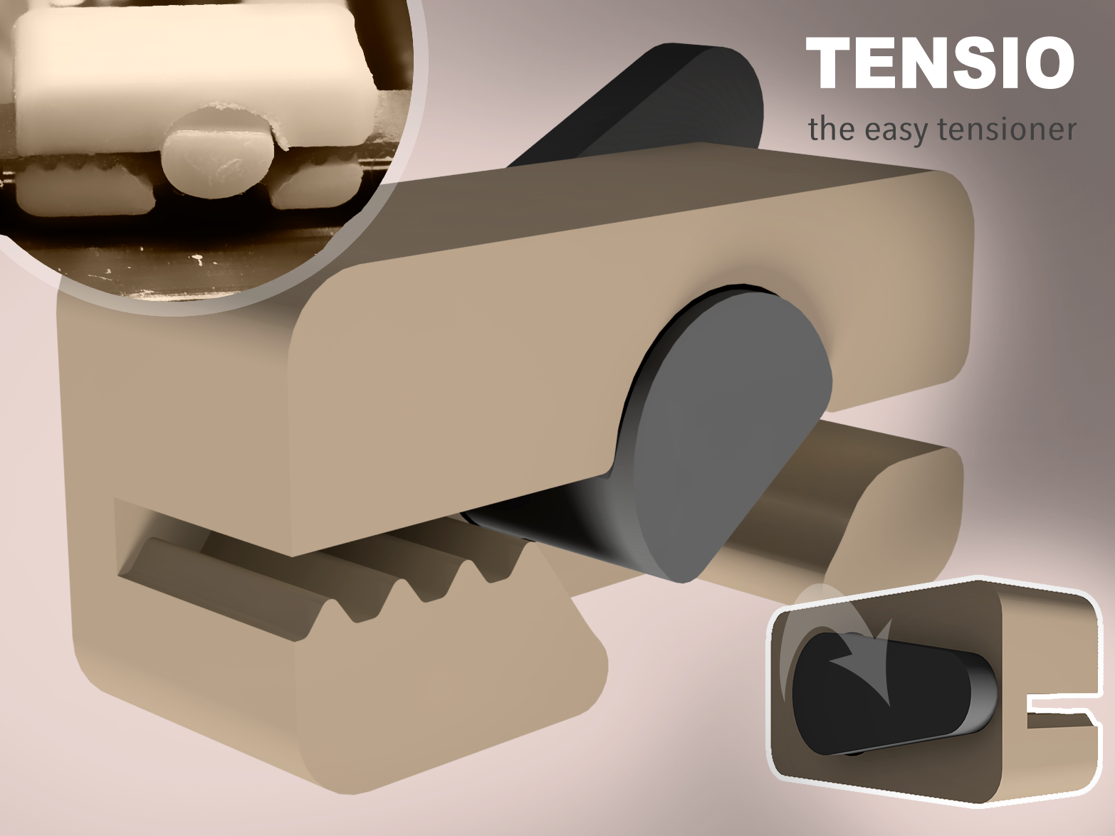 TENSIO - the easy tensioner, for GT2 belts.